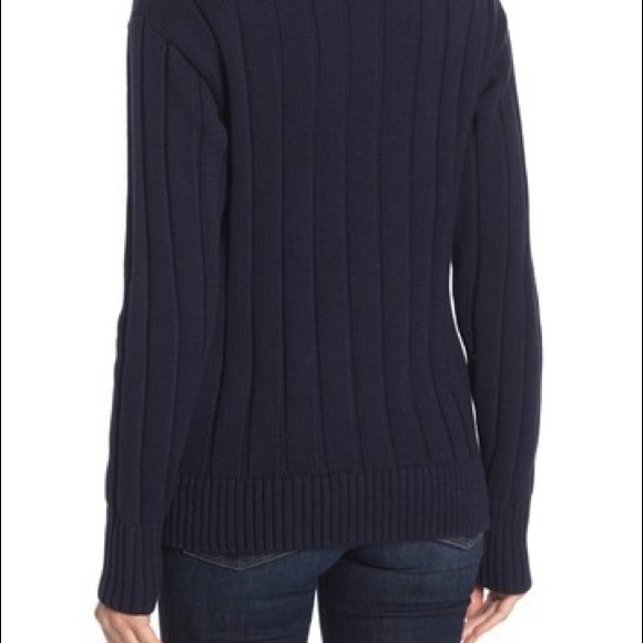 NWT J. CREW Mock Neck Cable Knit Sweater - Picture 5 of 8